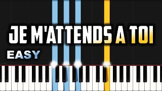 Jonathan Monsheny  Je mattends à toi  EASY PIANO TUTORIAL BY Extreme Midi [upl. by Anaj]