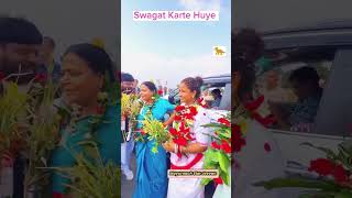 Swagat Karte Huye Kalpana Soren viralvideo jharkhand [upl. by Kittie]