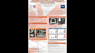 DEVELOPMENT  TESTING OF THERMOMECHANICAL PROCEDURE TO ASSESS THE DISASSEMBLY POTENTIAL OF PV MODULE [upl. by Aimar]