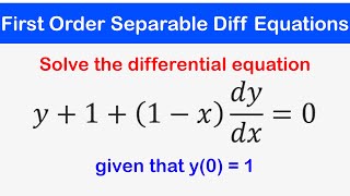 Old separable differential equations introduction  Khan Academy [upl. by Prowel254]