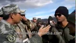 India China troops stand off get defiant and start arguing abusing Himalayan border skirmish [upl. by Akila559]