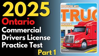 Ontario Commercial Drivers License Practice Test 1  Canadian Driver Knowledge Tests [upl. by Adilem]