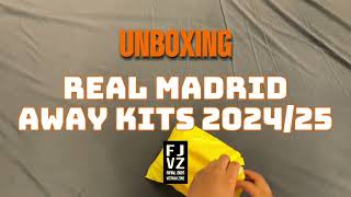 Unboxing Real Madrid away shirt 202425 [upl. by Annekahs]