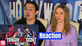 Tracer vs Scout Rap Battle Reaction [upl. by Ymmik]