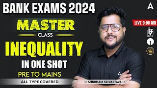 Inequality Reasoning Basic Concepts amp Tricks  Bank Exam 2024 Reasoning By Shubham Srivastava [upl. by Lasky]