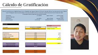 Cálculo de Gratificación  Bill Porras [upl. by Dorr494]