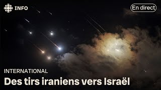 L’Iran frappe Israël avec des missiles balistiques [upl. by Aihsenet961]