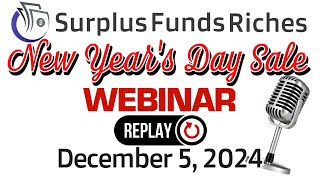 Surplus Funds Stealth Surplus Funds Webinar Replay [upl. by Kriss]