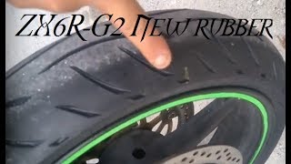 New Metzeler M5s on the Kawasaki ZX6R [upl. by Wenz]