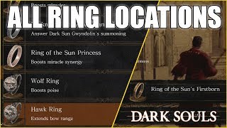 Dark Souls Remastered All Ring Locations Guide [upl. by Alyakam450]