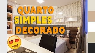 Quarto de Casal Simples e Bonito  Decorado  Apartamento Decorado 08 [upl. by Oatis]