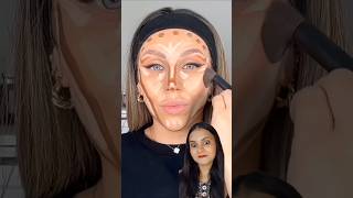 Model cheekbones contour hack shorts viralvideo makeup hack beauty [upl. by Hortensa]