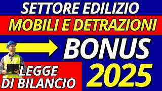 Bonus Edilizia 2025 Tutte le Novità su Ristrutturazioni e Detrazioni [upl. by Lrub]