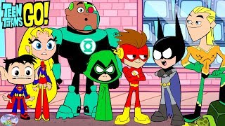 Teen Titans Go vs Aquaman and the Justice League Cartoon Character Swap  SETC [upl. by Anisirhc]