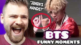 First Time Reacting to BTS FUNNY INTERACTIONS WITH FANS  Try Not To Laugh  REACTION [upl. by Neyuh]