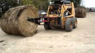 Bale Unroller for skidsteer any tractor loader or three point too wwwhayspearcom [upl. by Arley]