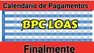 BPCLOAS CALENDÁRIO DE PAGAMENTOS DO BPC MÊS DE ABRIL [upl. by Enneirdna]