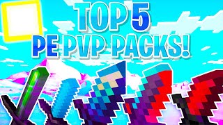 TOP 5 MCPE 116 PvP TEXTURE PACKS Minecraft PE [upl. by Ardnasak]