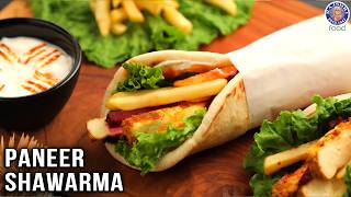 Paneer Shawarma at Home  Veg Shawarma Roll Recipe  How to Make Shawarma  Chef Bhumika [upl. by Butterworth996]