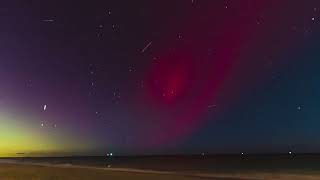 Barnegat Lights Up New Jersey with Aurora Northern Lights Rage October 10 2024 Geomagnetic Storm [upl. by Haslett]