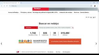 Tutorial de como usar Redalyc [upl. by Myrilla878]