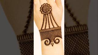 Easy simple back hand mehndi designmehandi dijainmandhi digenemahadi ke designlatest mehndi 2024 [upl. by Akimad]