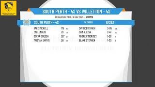 South Perth  4s v Willetton  4s [upl. by Baskett37]