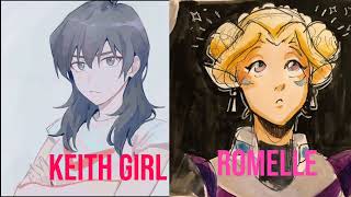 get your hands dirty descendants color coded keith kogane girl romelle voltron legendary defender [upl. by Ahsina]