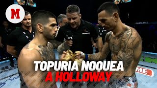 Topuria noquea a Holloway y se apunta el 160 I MARCA [upl. by Iarised]