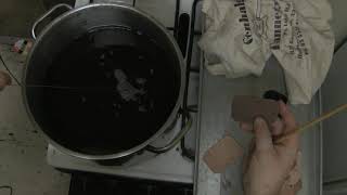 wax hardening  how to do wax hardening leather [upl. by Deehsar]