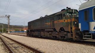 Trainspotting view Serbia 🎥 ZS 661 112 with Optima Express depart from Dimitrovgrad station [upl. by Halbert]