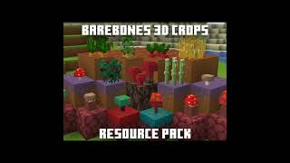 3D Minecraft crops in Barebones [upl. by Karame]