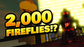 I Made a Wall of 2000 Fireflies in Roblox Islands [upl. by Lemmy192]