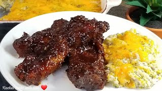 BEST COUNTRY STYLE BBQ PORK RIBS You Will Ever Have  Oven Easy❤ [upl. by Chiquia]