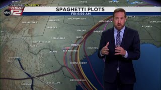 A change in the path of Beryl make affect rainfall totals across Central Texas [upl. by Shu]