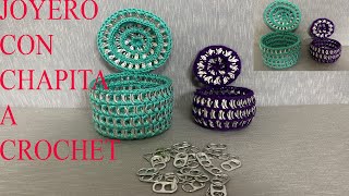 PASO A PASO PARA TEJER JOYERO A CROCHET [upl. by Yendis]