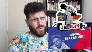 Redimi2  La Resistencia PR Video de letras  VIDEO REACCIÓN [upl. by Yenffit325]