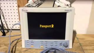 Datascope Passport 2 LT Patient Monitor [upl. by Alleiram]