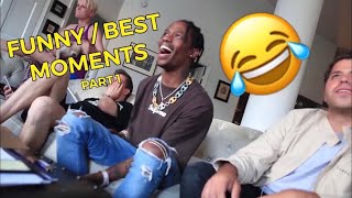 TRAVIS SCOTT FUNNY MOMENTS PART 1 [upl. by Sum21]