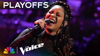 AZÁNs Talent Is Undeniable on Miguels quotAdornquot  The Voice Playoffs  NBC [upl. by Derag]