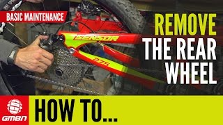 How To Remove The Rear Wheel On Your Mountain Bike  Basic MTB Maintenance [upl. by Gittle856]