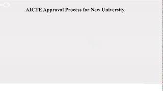 AICTE Approval process for New University [upl. by Ettenahc]