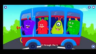 Wheels on the Bus Chomping Monsters Nursery Rhymes 2020 by KidoGarden [upl. by Nylrem]