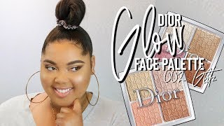 Dior 002 GLITZ Backstage Glow Face Palette Review  Demo [upl. by Annairt]