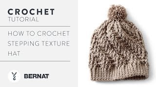 Crochet Stepping Texture Hat [upl. by Dinsdale]