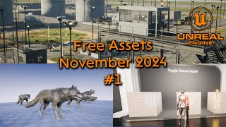 Unreal Engine free assets November 2024 Part 1 [upl. by Ttnerb433]