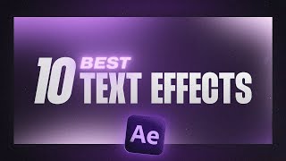 10 Text Animations You Need To Know After Effects Tutorial [upl. by Malin]