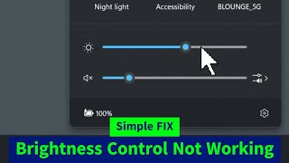 Brightness Control Keys Not Working in Windows 11 amp Windows 10  Unable to LowerIncrease Brightness [upl. by Esele320]