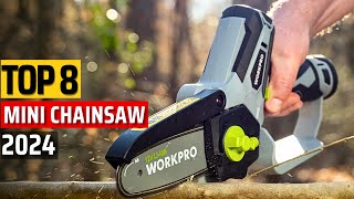 Top 8 Best Mini Chainsaws 2024 ✅Small but Mighty✅ [upl. by Nannette]