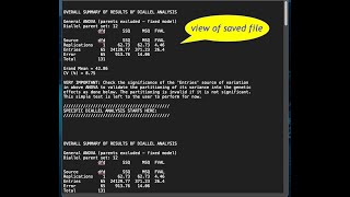 DIALLEL ANALYSIS OF COMBINING ABILITY Griffing Method 4 Fixed Model [upl. by Ingmar]